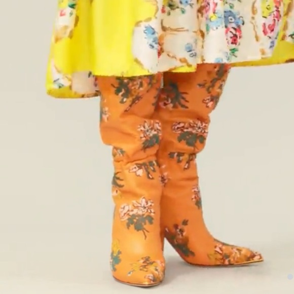 TORY BURCH LILA EMBROIDERED OVER-THE-KNEE SCRUNCH BOOT SIZE 7 *NEW* - Picture 5 of 9